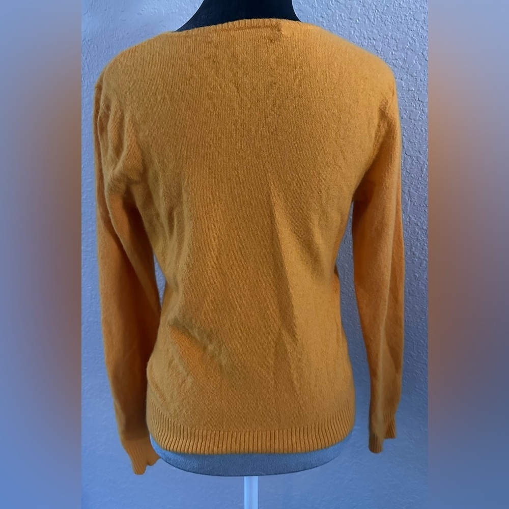 Kid’s Polo Ralph Lauren Sport V-Neck Sweater – Yellow (Size L) - Picture 2 of 5